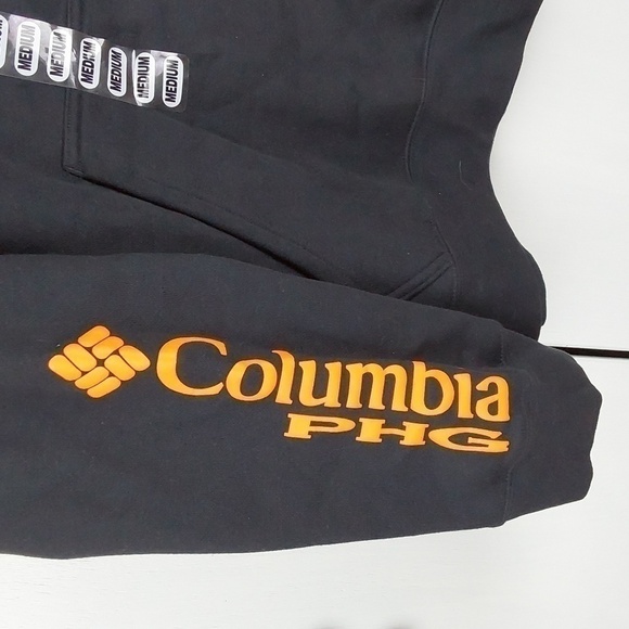 Columbia PHG- Mens Performance Hunting Gear Black/Blaze Orange Hoodie Sz. Medium - Picture 2 of 6